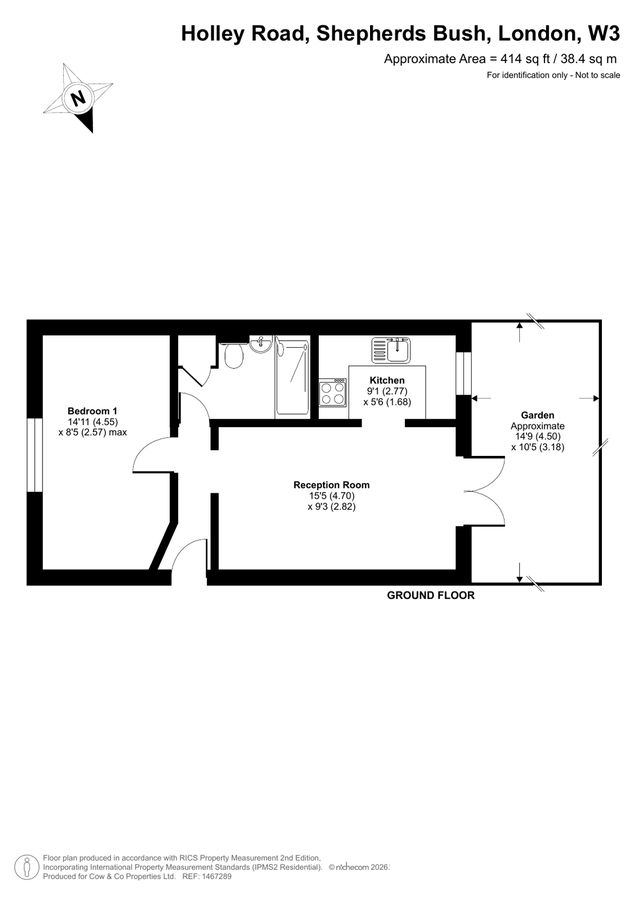 Квартира в Лондоне, Великобритания, 38 м² - фото 13