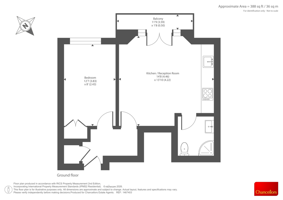 Квартира в Лондоне, Великобритания, 36 м² - фото 14