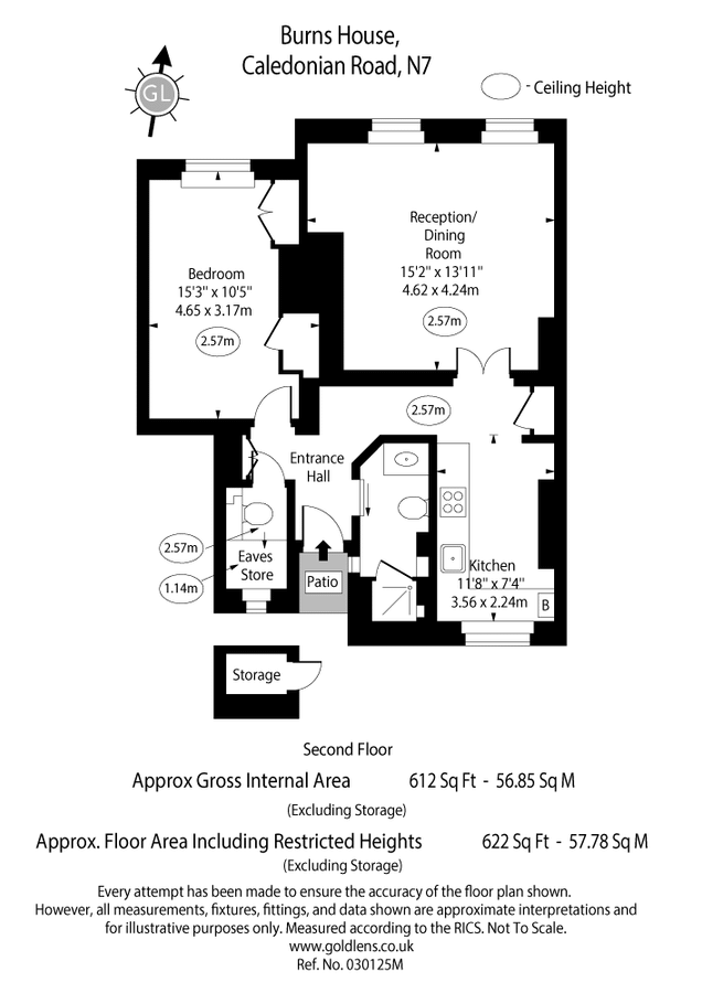 Квартира в Лондоне, Великобритания, 58 м² - фото 14