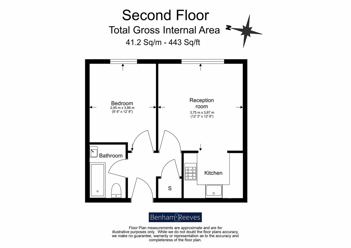 Квартира в Лондоне, Великобритания, 41 м² - фото 14