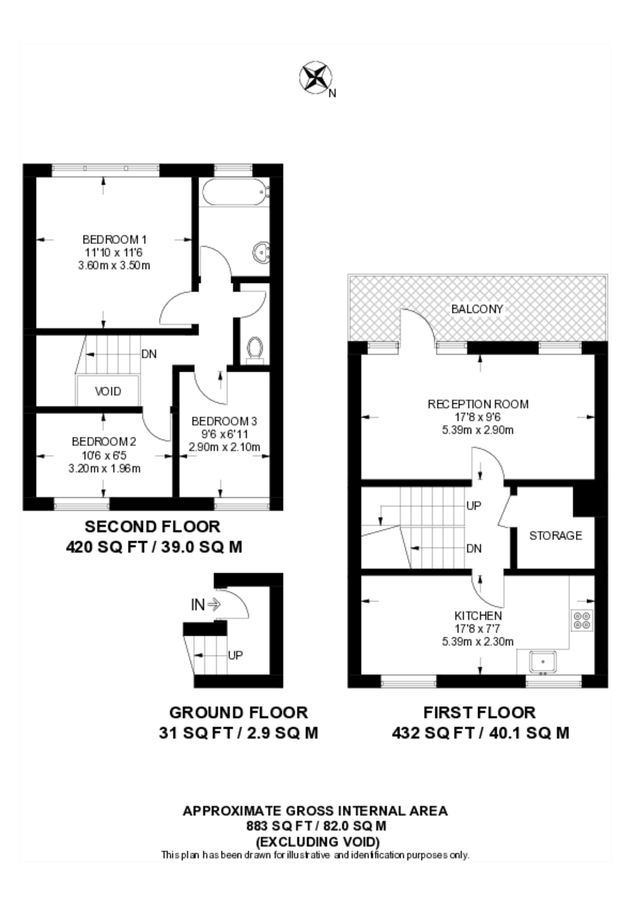 Квартира в Лондоне, Великобритания, 82 м² - фото 14