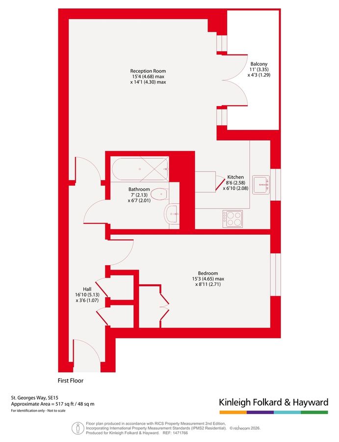 Квартира в Лондоне, Великобритания, 48 м² - фото 16