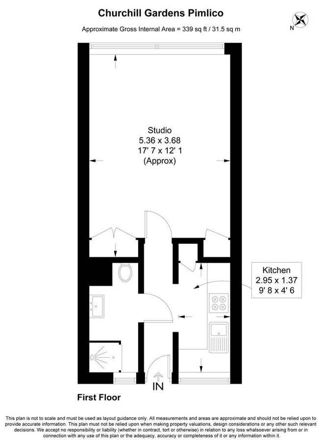 Квартира в Лондоне, Великобритания, 32 м² - фото 16