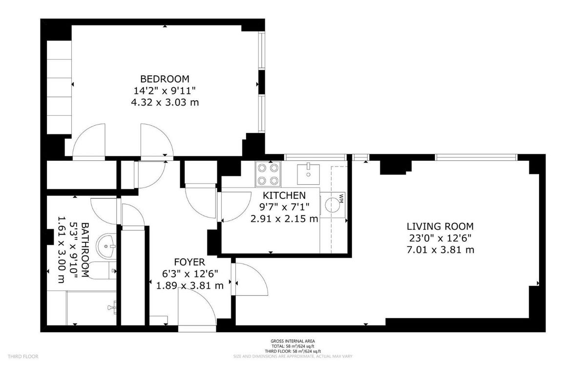 Квартира в Лондоне, Великобритания, 58 м² - фото 16