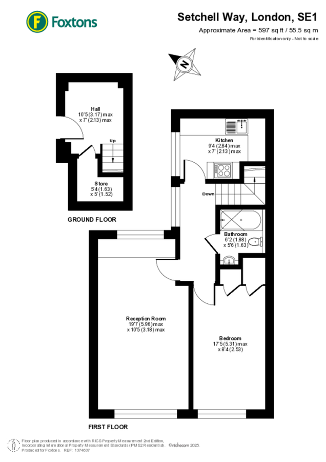 Квартира в Лондоне, Великобритания, 56 м² - фото 16