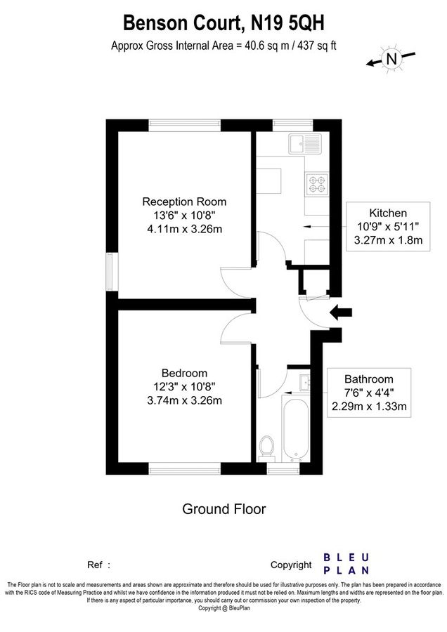 Квартира в Лондоне, Великобритания, 41 м² - фото 16
