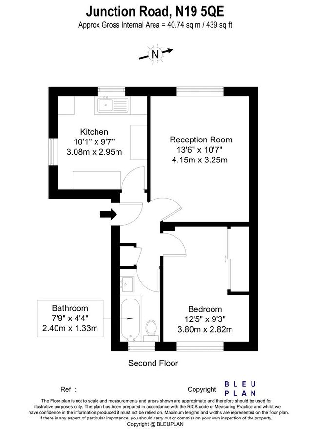 Квартира в Лондоне, Великобритания, 41 м² - фото 16