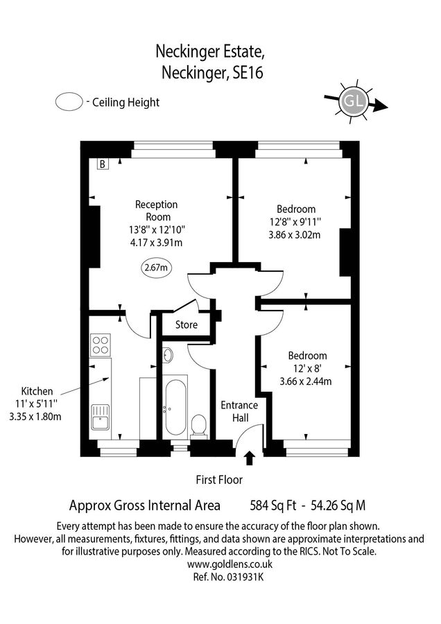 Квартира в Лондоне, Великобритания, 54 м² - фото 16