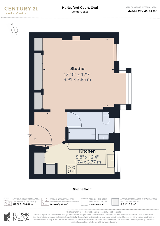 Квартира в Лондоне, Великобритания, 35 м² - фото 17