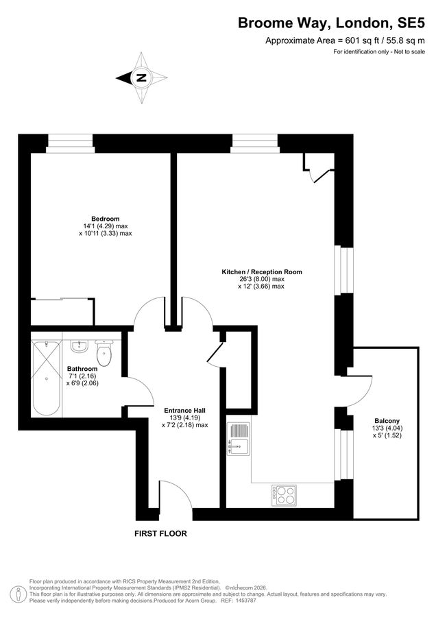 Квартира в Лондоне, Великобритания, 56 м² - фото 17