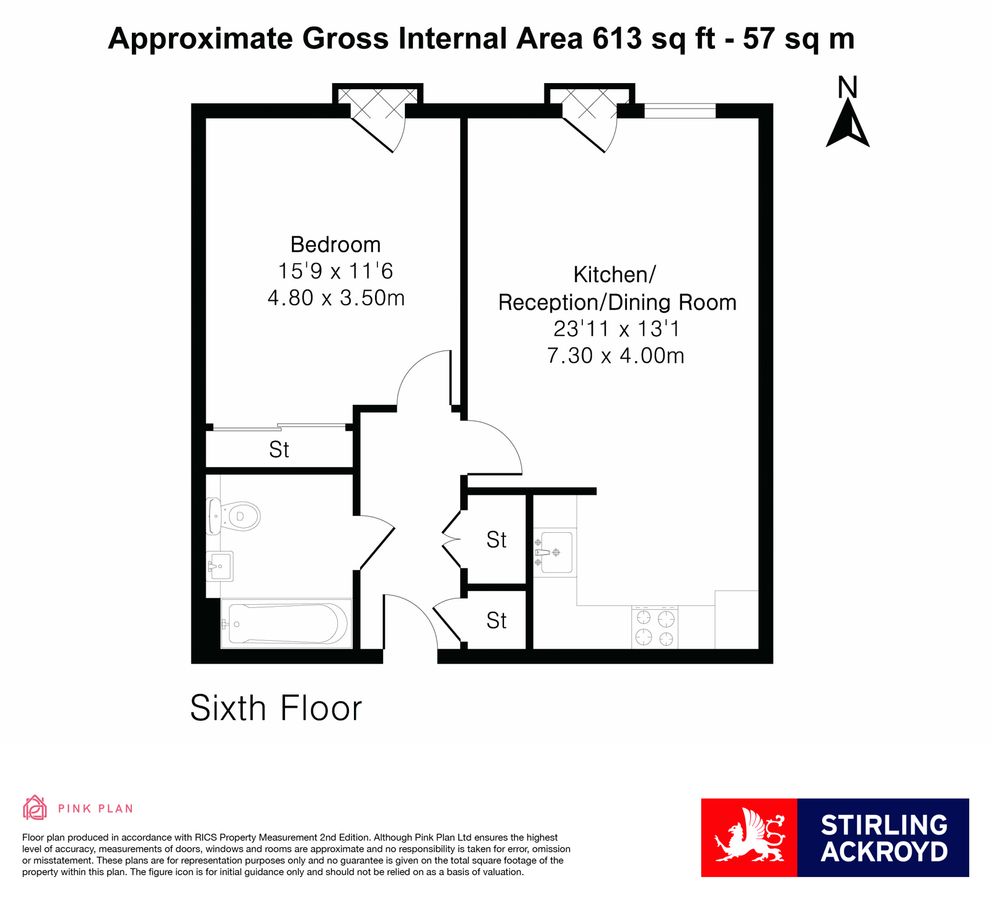 Квартира в Лондоне, Великобритания, 57 м² - фото 17