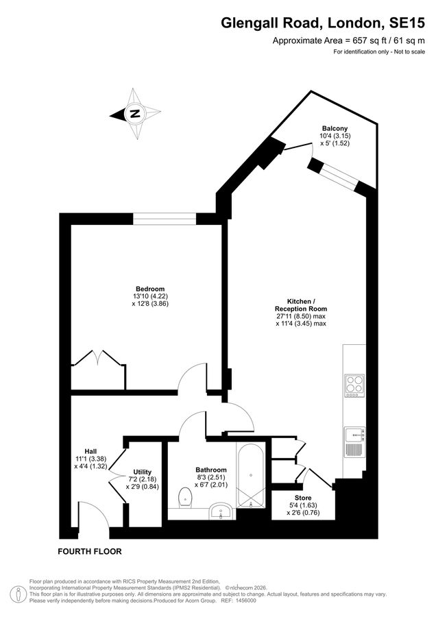 Квартира в Лондоне, Великобритания, 61 м² - фото 17