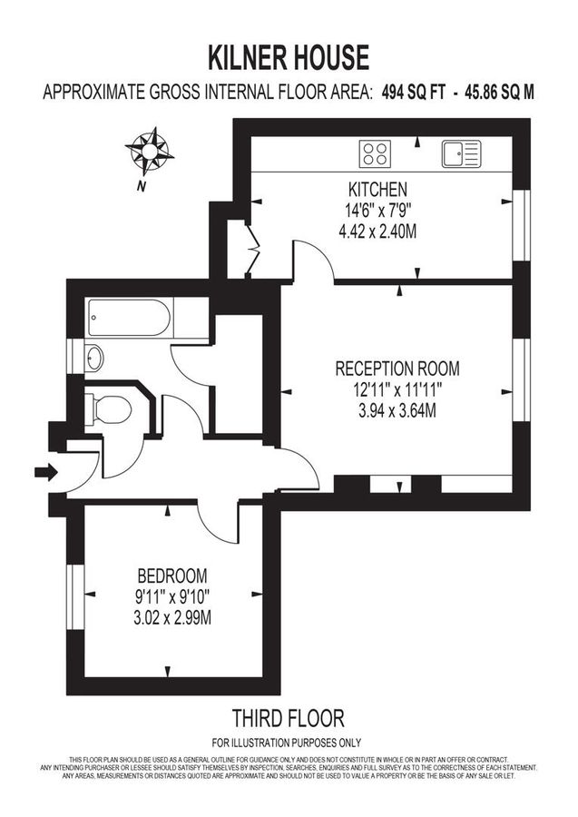 Квартира в Лондоне, Великобритания, 46 м² - фото 19