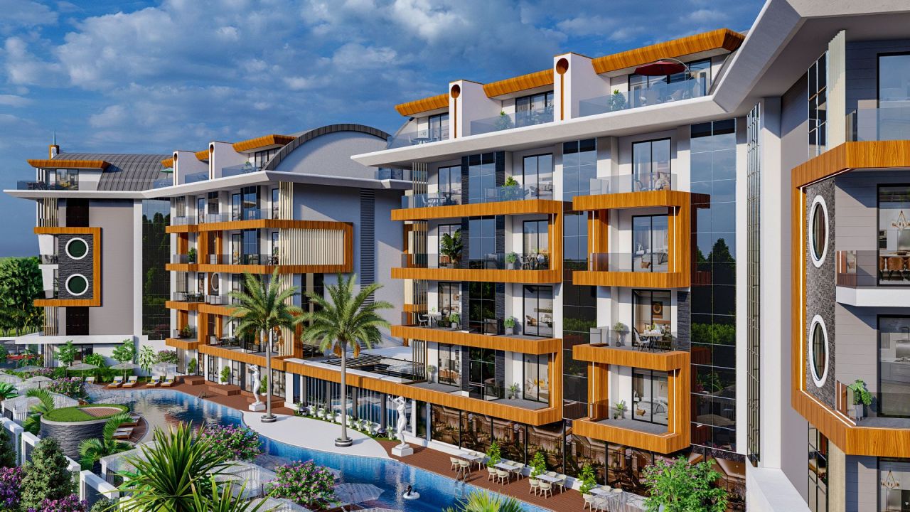 Апартаменты в Алании, Турция, 45 м² - фото 11