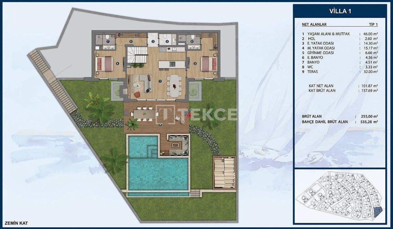 Вилла в Бодруме, Турция, 255 м² - фото 19