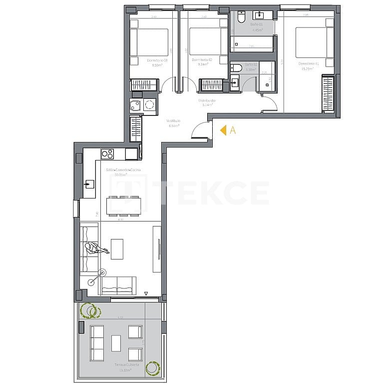 Пентхаус в Михасе, Испания, 79 м² - фото 19
