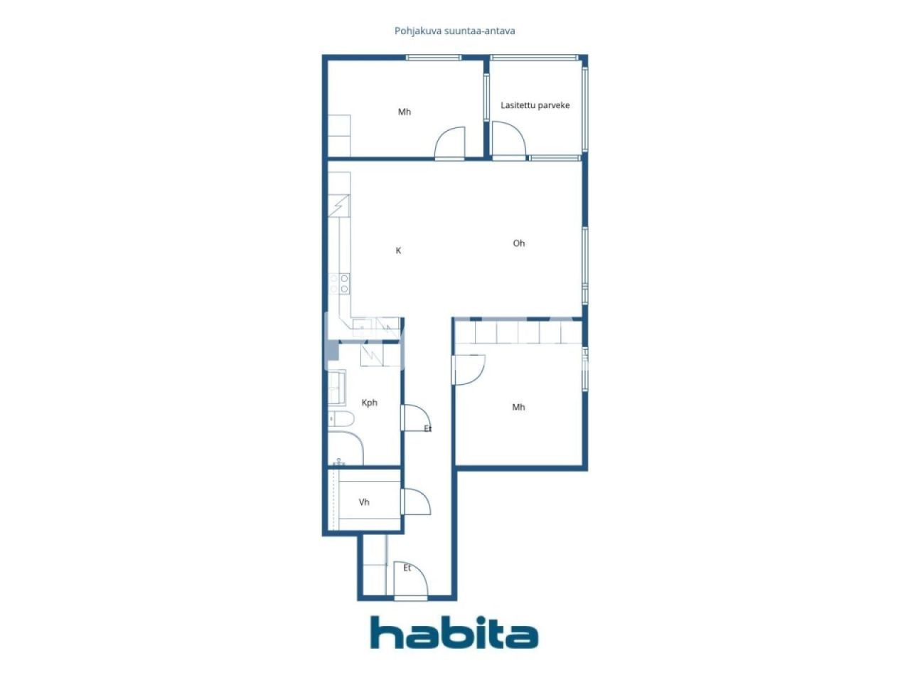Апартаменты в Хельсинки, Финляндия, 74.5 м² - фото 2