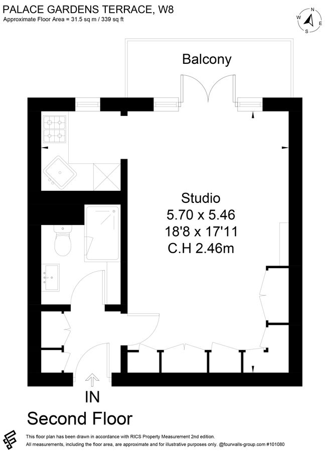 Квартира в Лондоне, Великобритания, 32 м² - фото 8