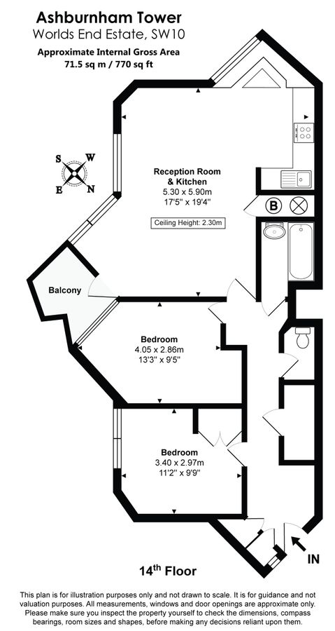 Квартира в Лондоне, Великобритания, 72 м² - фото 10