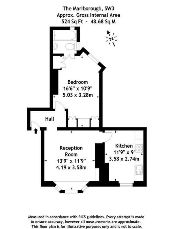 Квартира в Лондоне, Великобритания, 49 м² - фото 10