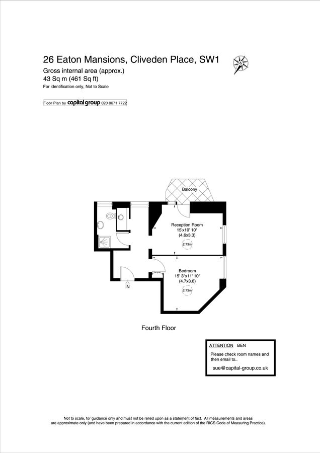 Квартира в Лондоне, Великобритания, 43 м² - фото 10