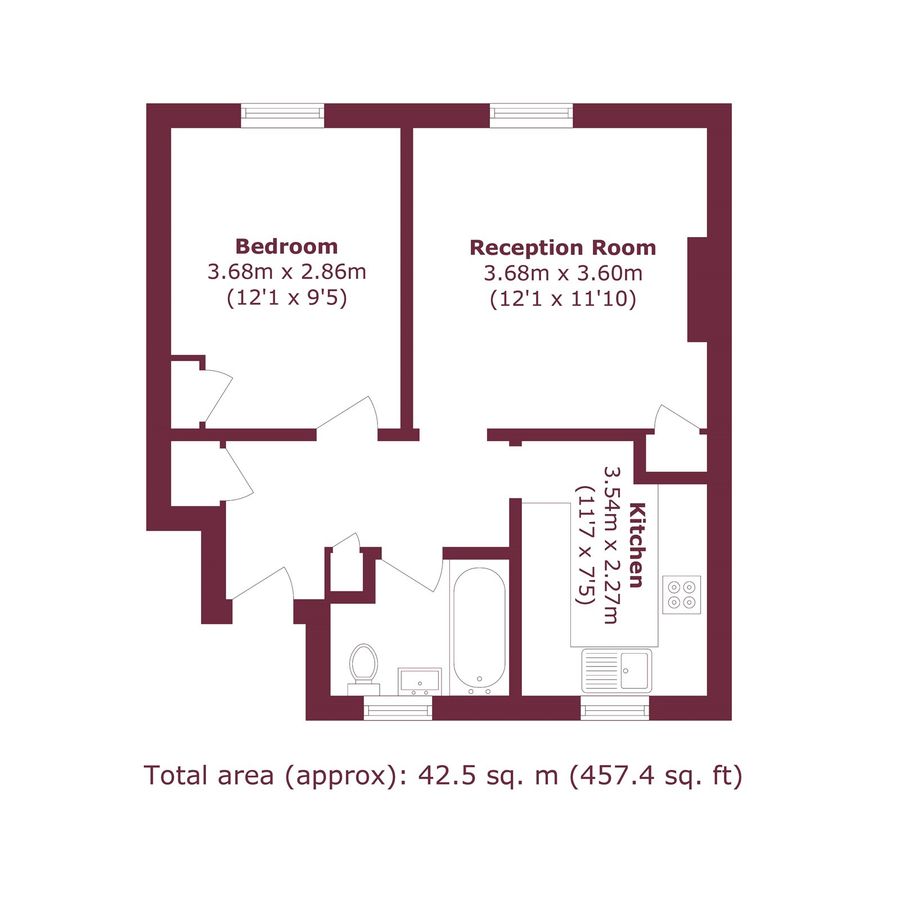 Квартира в Лондоне, Великобритания, 43 м² - фото 12