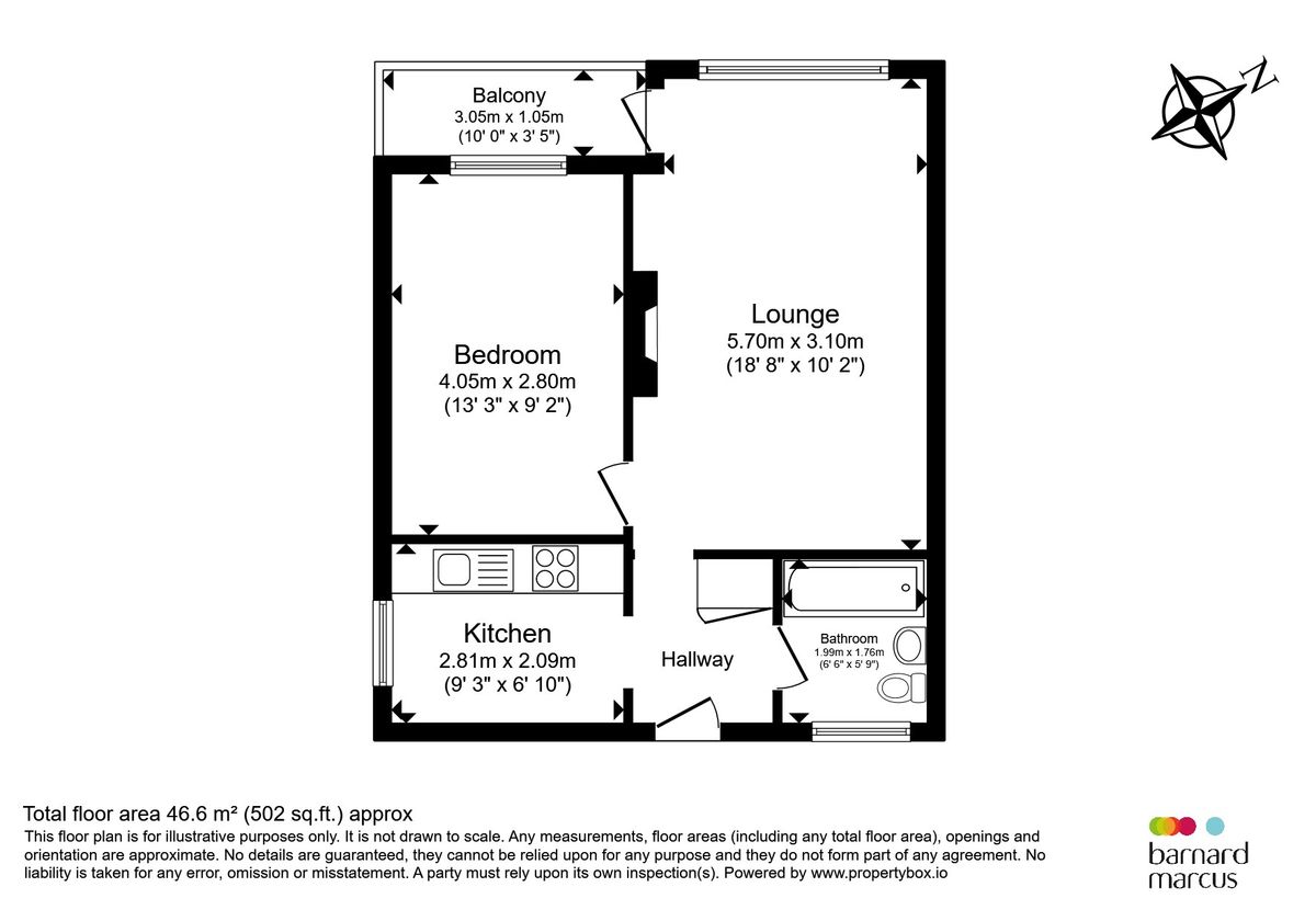 Квартира в Лондоне, Великобритания, 47 м² - фото 12