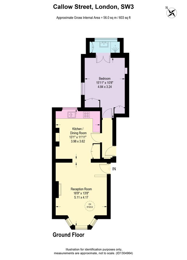Квартира в Лондоне, Великобритания, 56 м² - фото 13