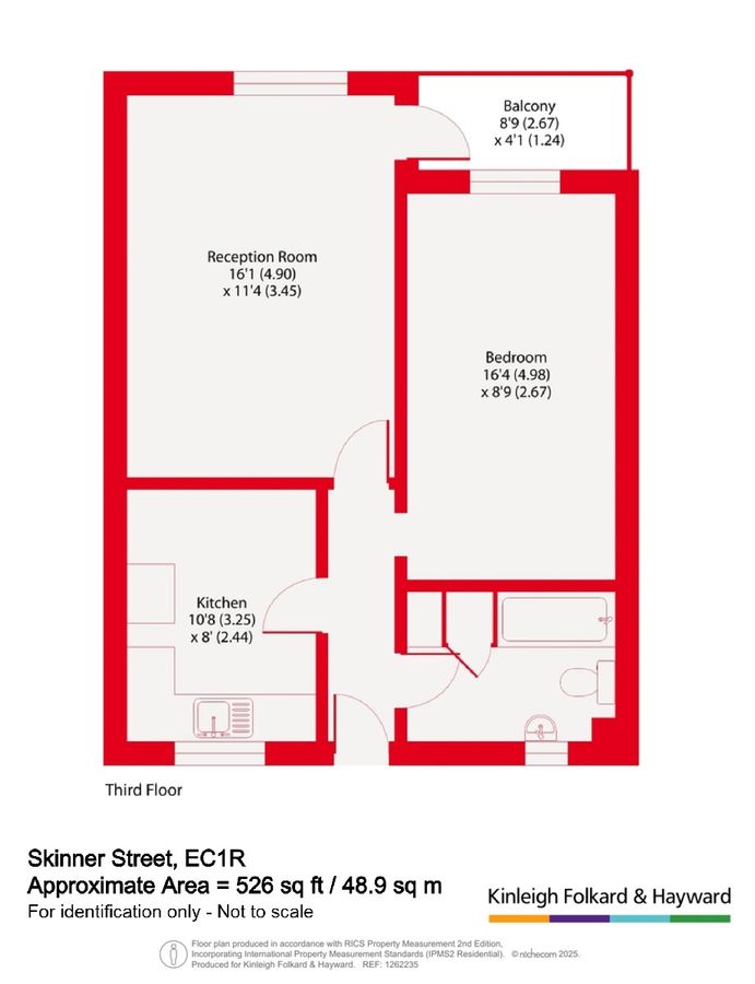 Квартира в Лондоне, Великобритания, 49 м² - фото 13