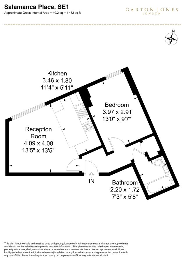 Квартира в Лондоне, Великобритания, 40 м² - фото 14