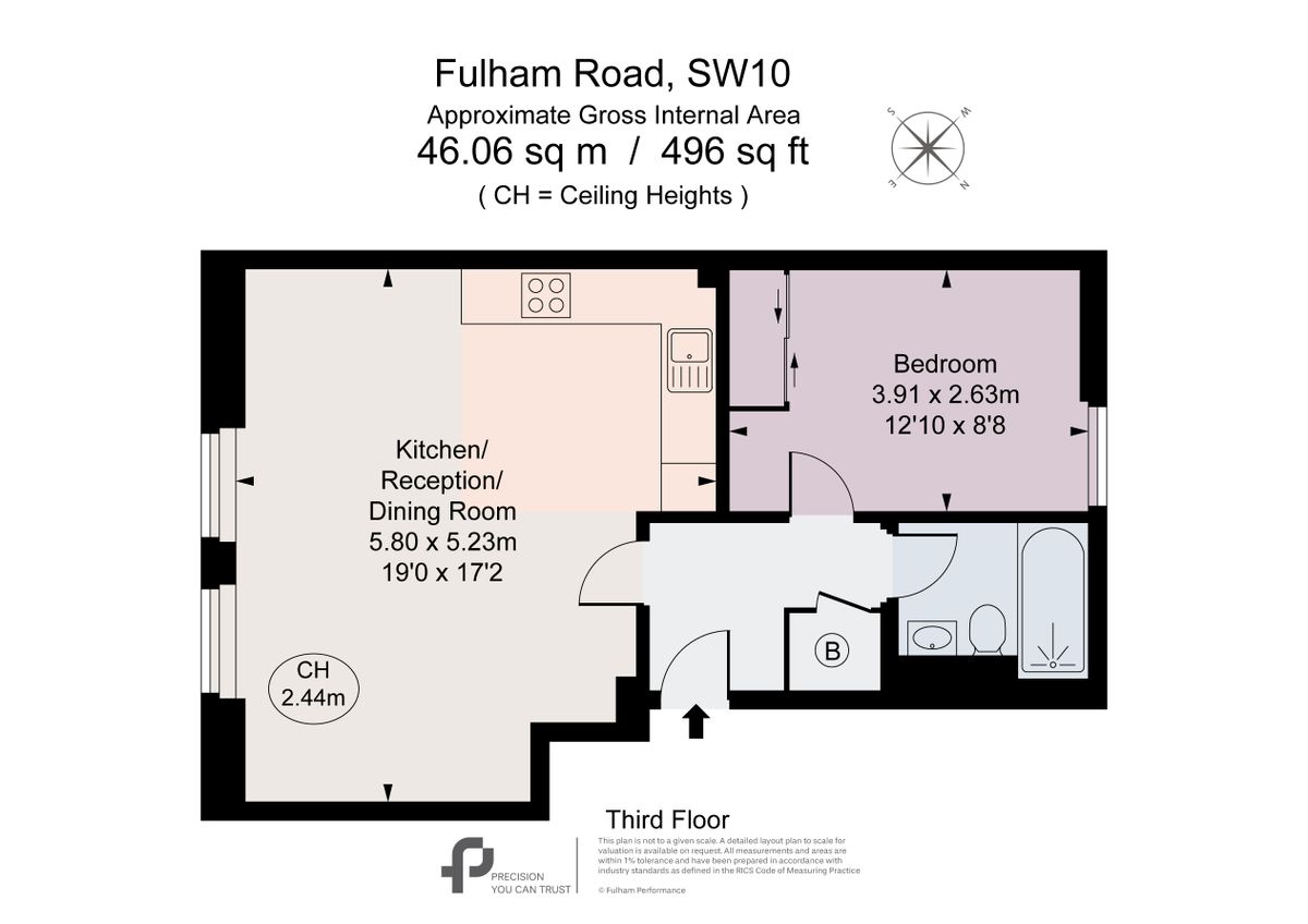 Квартира в Лондоне, Великобритания, 46 м² - фото 15