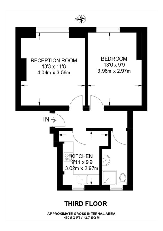 Квартира в Лондоне, Великобритания, 44 м² - фото 6