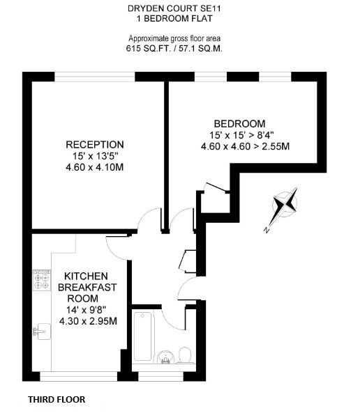 Квартира в Лондоне, Великобритания, 57 м² - фото 6