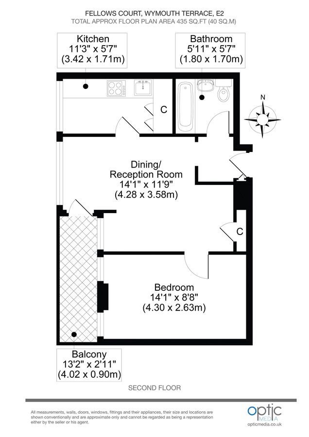 Квартира в Лондоне, Великобритания, 40 м² - фото 8