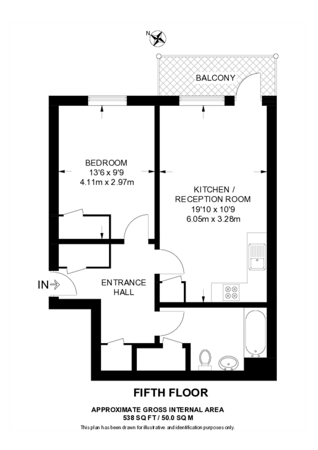 Квартира в Лондоне, Великобритания, 50 м² - фото 9