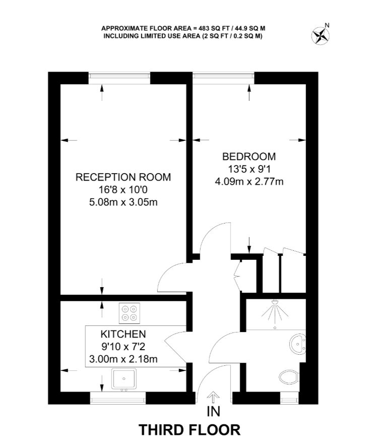 Квартира в Лондоне, Великобритания, 45 м² - фото 10