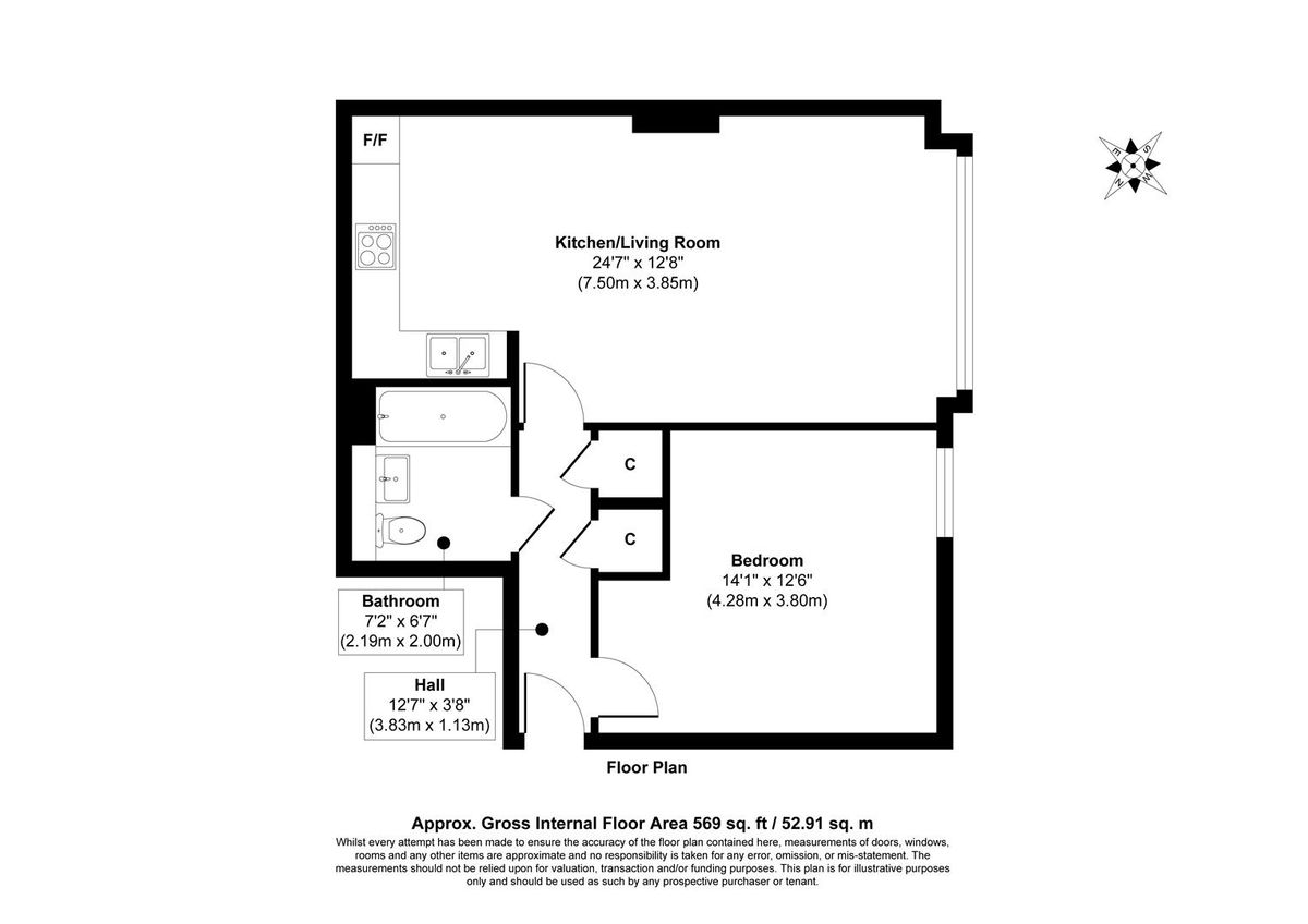 Квартира в Лондоне, Великобритания, 53 м² - фото 12