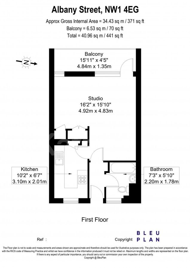 Квартира в Лондоне, Великобритания, 41 м² - фото 14