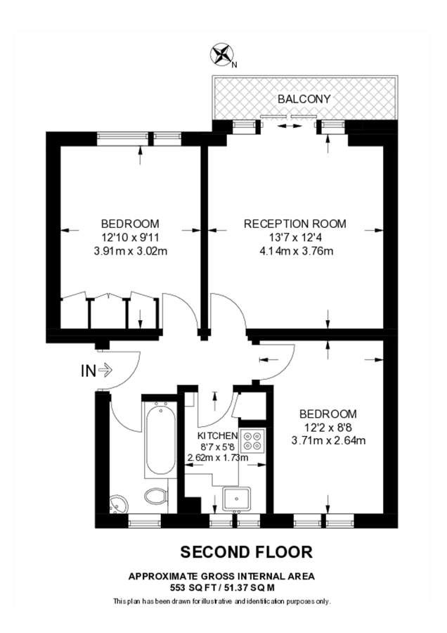 Квартира в Лондоне, Великобритания, 51 м² - фото 17