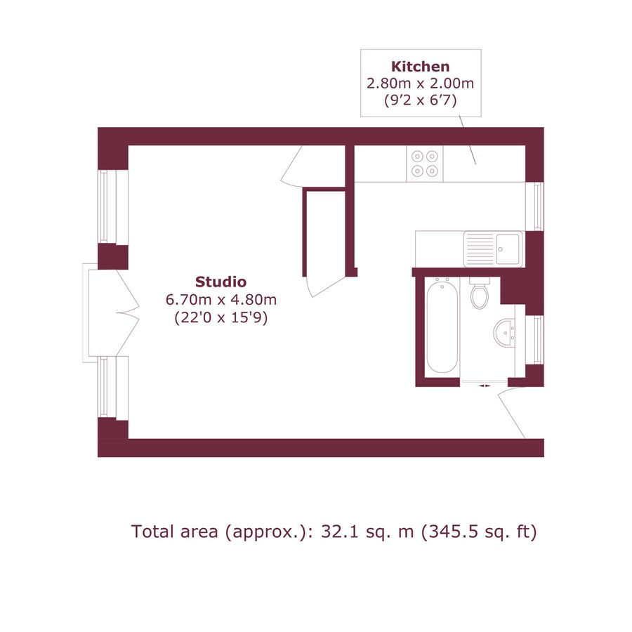 Квартира в Лондоне, Великобритания, 32 м² - фото 7