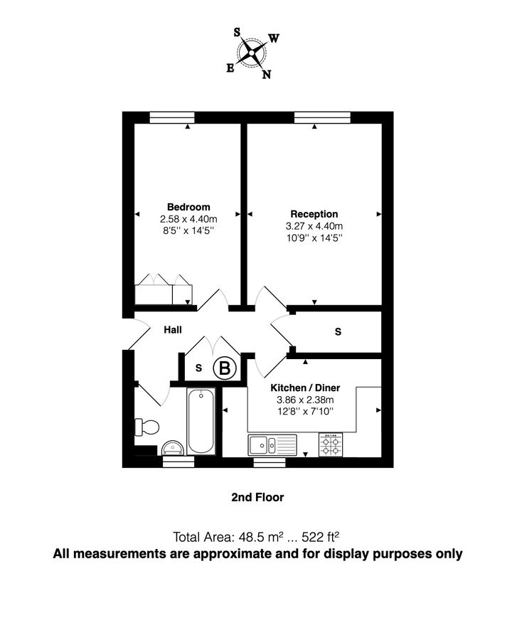 Квартира в Лондоне, Великобритания, 49 м² - фото 11