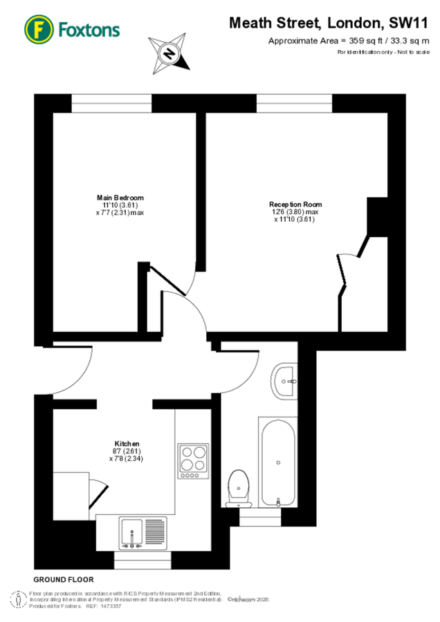 Квартира в Лондоне, Великобритания, 33 м² - фото 11