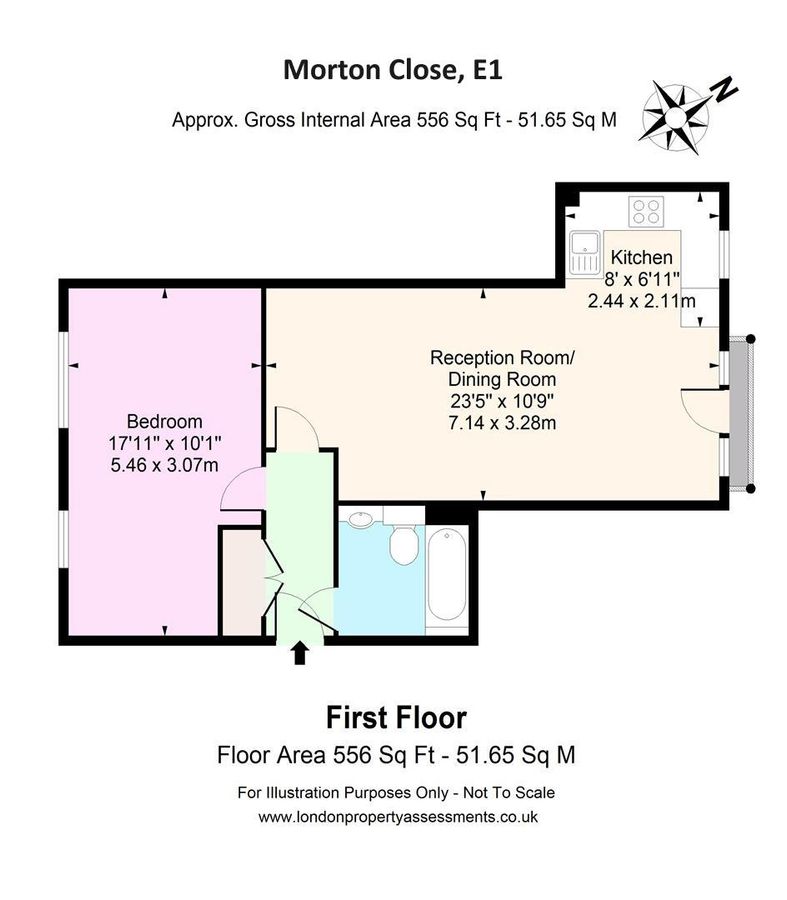 Квартира в Лондоне, Великобритания, 52 м² - фото 11