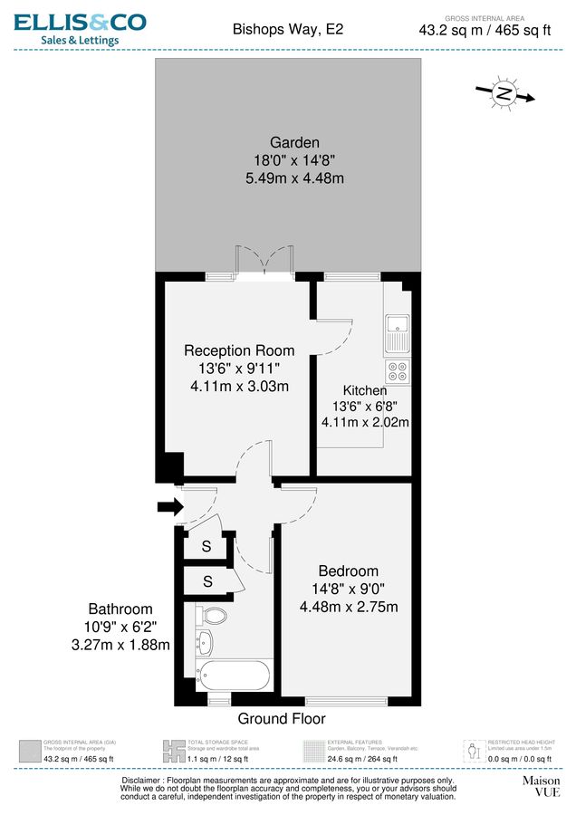 Квартира в Лондоне, Великобритания, 43 м² - фото 12
