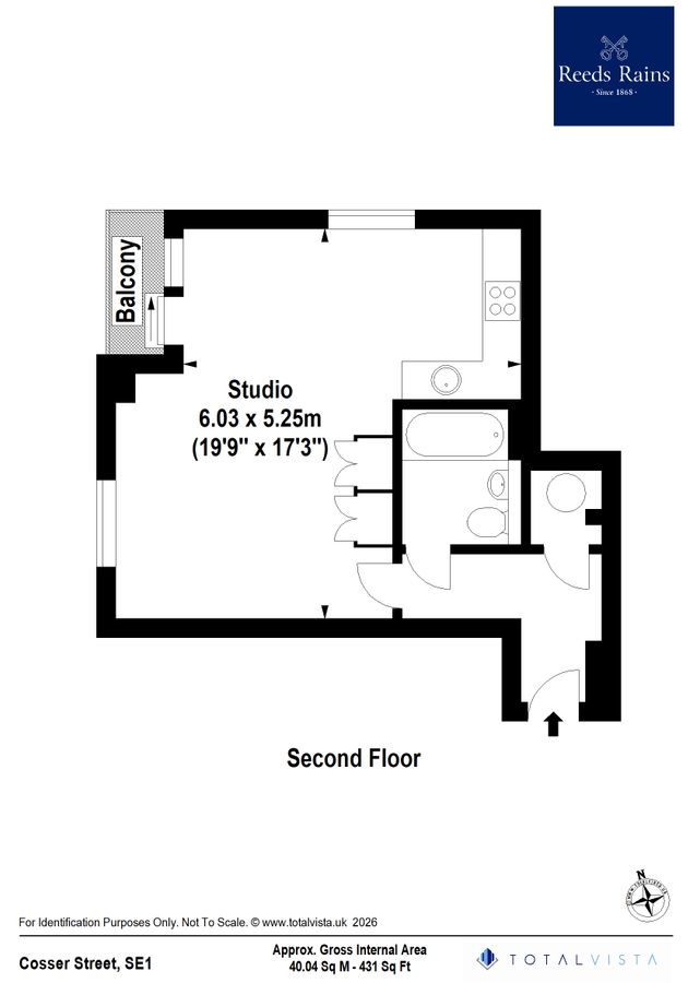 Квартира в Лондоне, Великобритания, 40 м² - фото 12