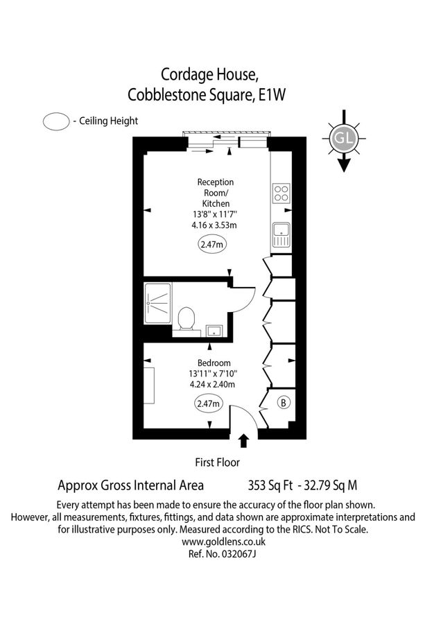 Квартира в Лондоне, Великобритания, 33 м² - фото 16
