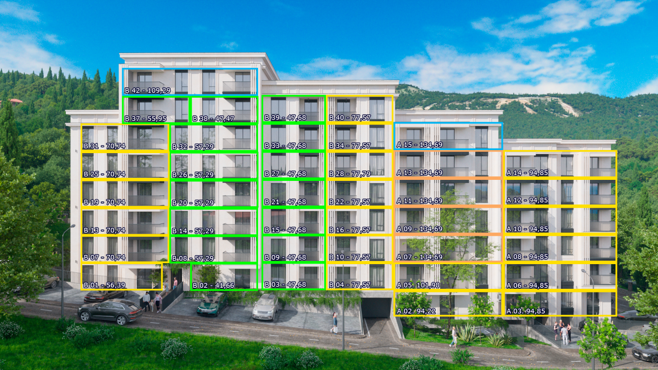 Квартира в Бечичи, Черногория, 135.16 м² - фото 2