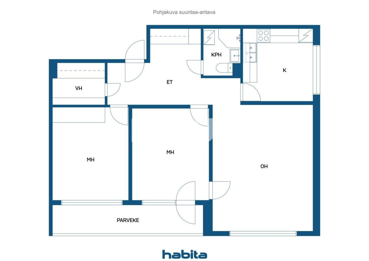 Апартаменты в Лахти, Финляндия, 73 м² - фото 2