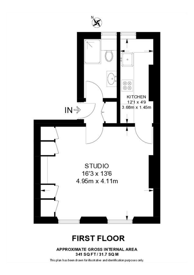 Квартира в Лондоне, Великобритания, 32 м² - фото 6
