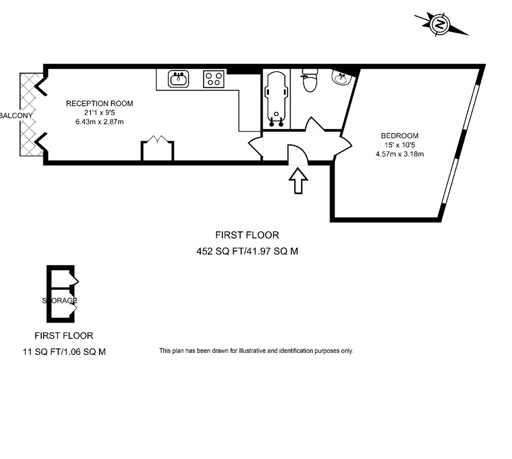 Квартира в Лондоне, Великобритания, 42 м² - фото 6